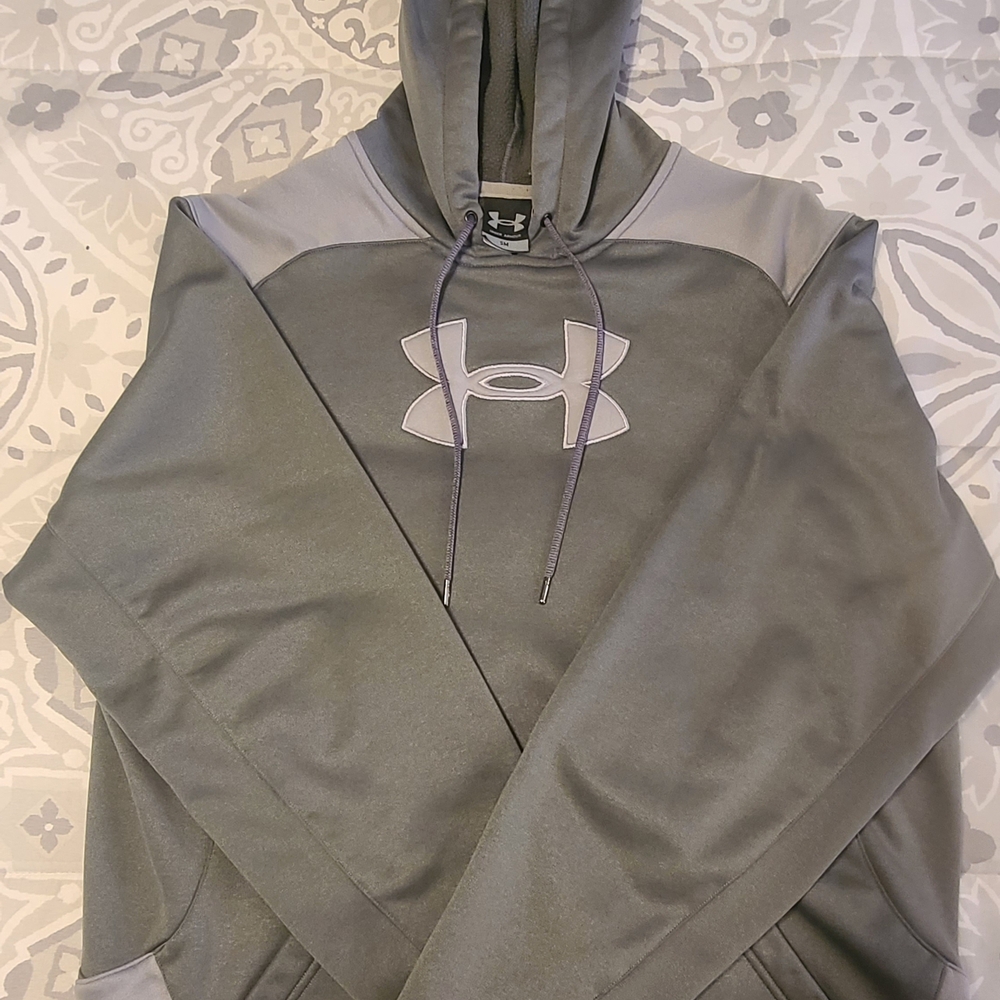 Under Armour Charcoal and Light Gray Hoodie